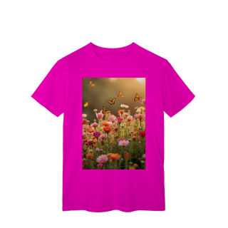 Nome do produto T-Shirt Classic Flores e Borboletas 