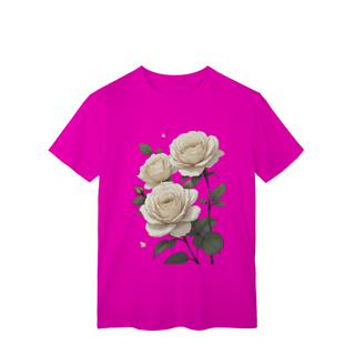 Nome do produto T-Shirt Classic Rosas Branca 