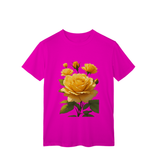 Nome do produto T-Shirt Classic Rosas Amerela 