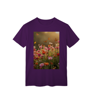 Nome do produto T-Shirt Classic Flores e Borboletas 