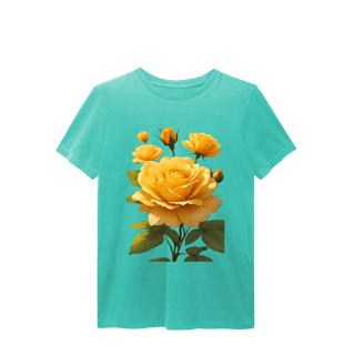 Nome do produto T-Shirt Estonada Rosas Amarelas
