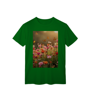 Nome do produto T-Shirt Classic Flores e Borboletas 