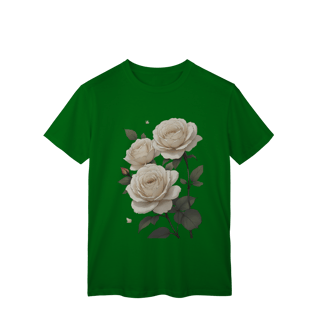 Nome do produto T-Shirt Classic Rosas Branca 
