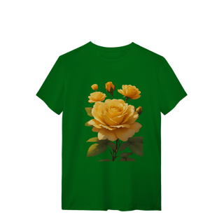 Nome do produto T-Shirt Quality Rosas Amarela