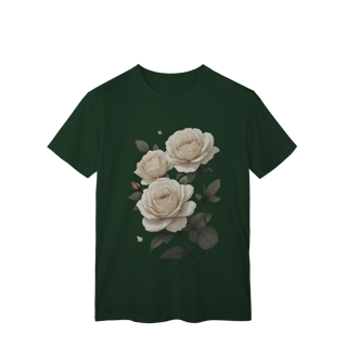 Nome do produto T-Shirt Classic Rosas Branca 