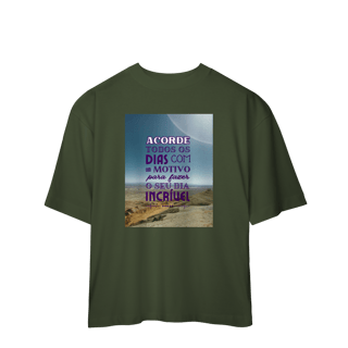 Nome do produto Camiseta Oversized Incrivel 