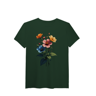 Nome do produto Camiseta Pima Flores silvestre