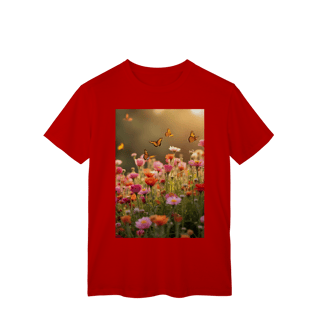 Nome do produto T-Shirt Classic Flores e Borboletas 