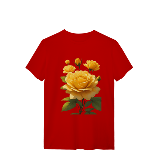 Nome do produto T-Shirt Quality Rosas Amarela