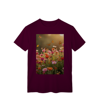 Nome do produto T-Shirt Classic Flores e Borboletas 