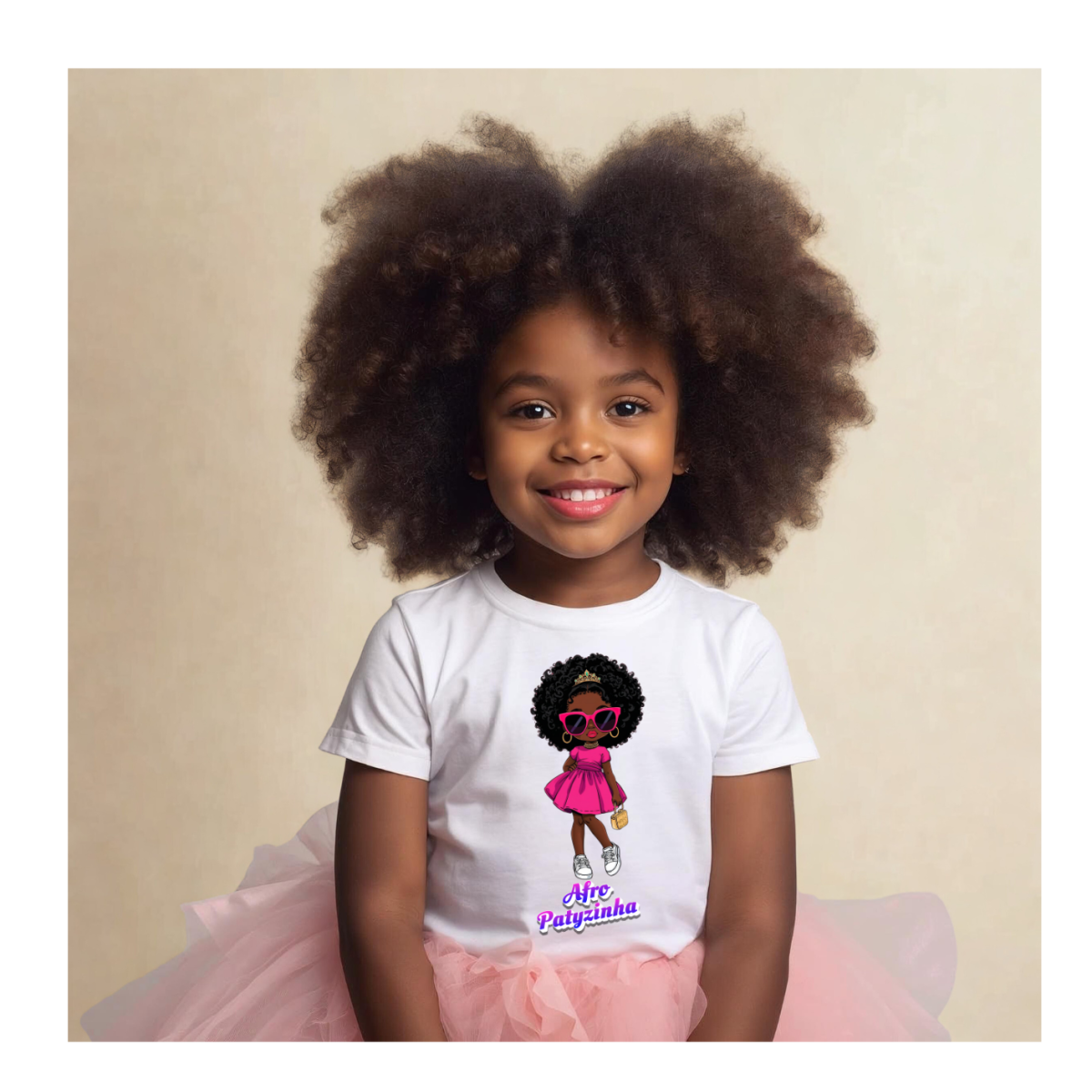 Nome do produto: T-shirt Afro Patyzinha