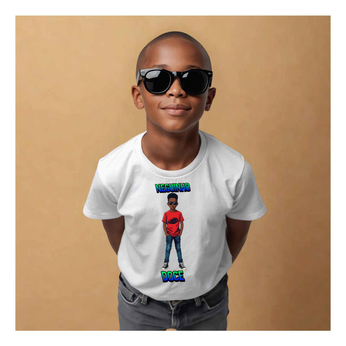 Nome do produto: T-shirt Neguinho Doce