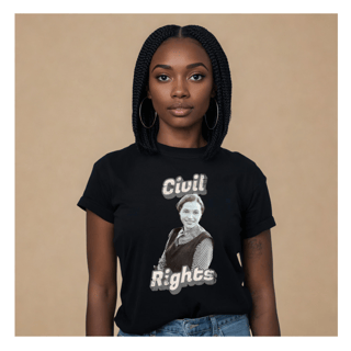 Nome do produtoT-shirt Civil Rights Rosa- Preta