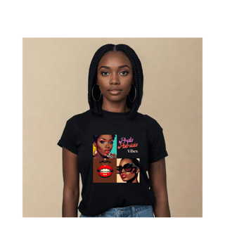 T-Shirt Preta Patrícia Vibes