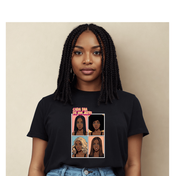 T-shirt Quadrinhos- Preta