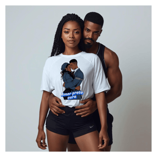 Nome do produtoT-shirt Amor Preto Cura