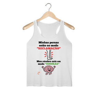 Nome do produto Pernas x Cérebro (Regata Fem.) Sports