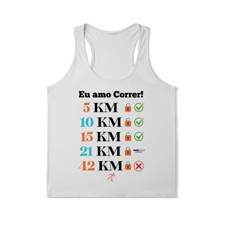 Nome do produto Amo Correr - 15 KM (Regata Fem) Sports