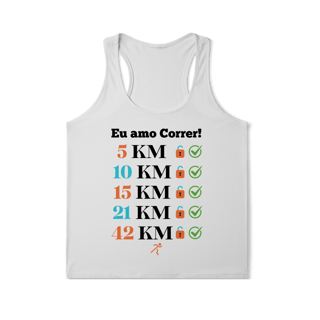 Nome do produto Amo Correr - 42 KM (Regata Fem) Sports