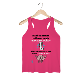 Nome do produto Pernas x Cérebro (Regata Fem.) Sports