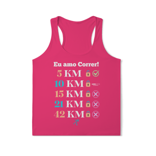 Nome do produto Amo Correr - 5 KM (Regata Fem) Sports