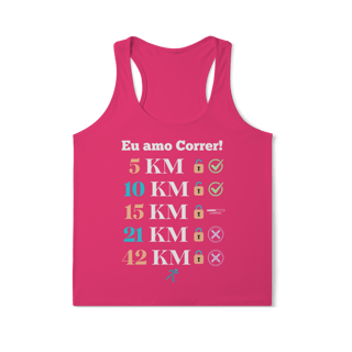 Nome do produto Amo Correr - 10 KM (Regata Fem) Sports