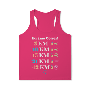 Nome do produto Amo Correr - 15 KM (Regata Fem) Sports