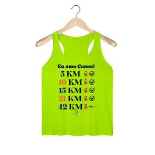 Nome do produto Amo Correr - 21 KM (Regata Fem) Sports