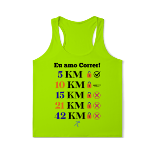 Nome do produto Amo Correr - 5 KM (Regata Fem) Sports