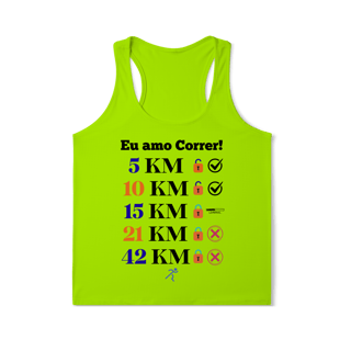 Nome do produto Amo Correr - 10 KM (Regata Fem) Sports