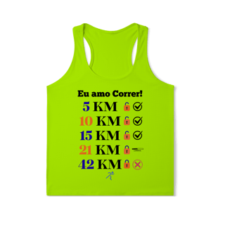 Nome do produto Amo Correr - 15 KM (Regata Fem) Sports