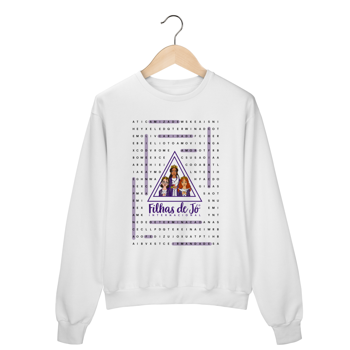 Nome do produto: Moletom Fechado Caça-Palavras