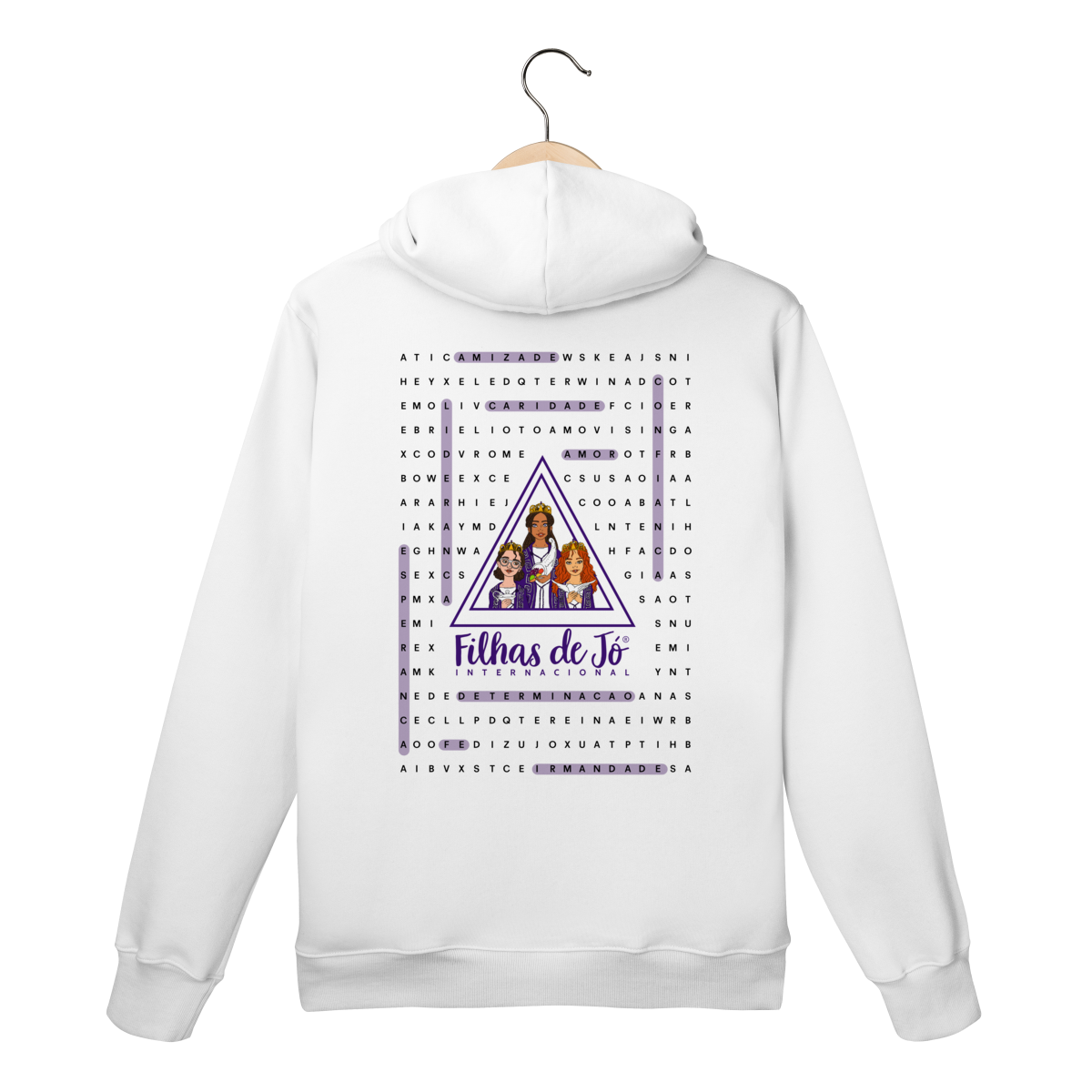 Nome do produto: Moletom Canguru Caça-Palavras