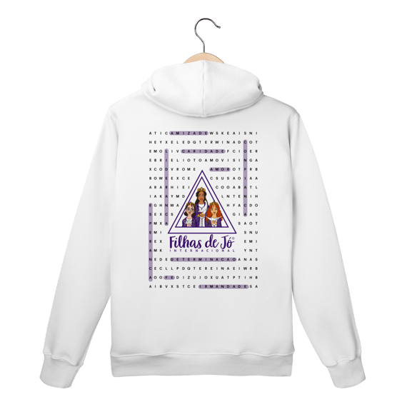 Moletom Canguru Caça-Palavras