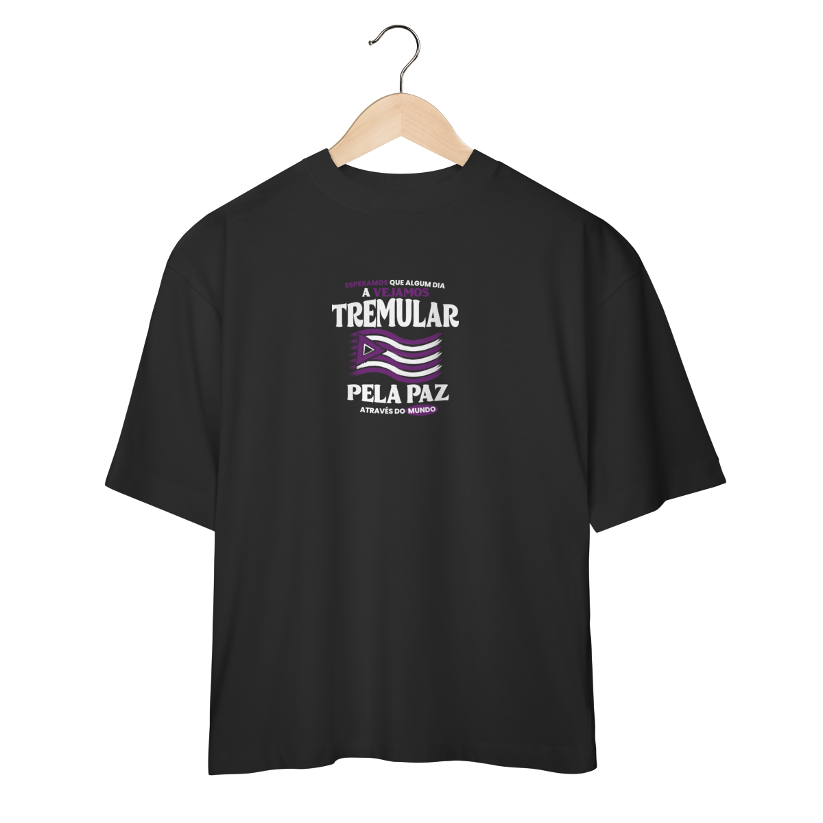 Nome do produto: Camiseta Oversized Bandeira