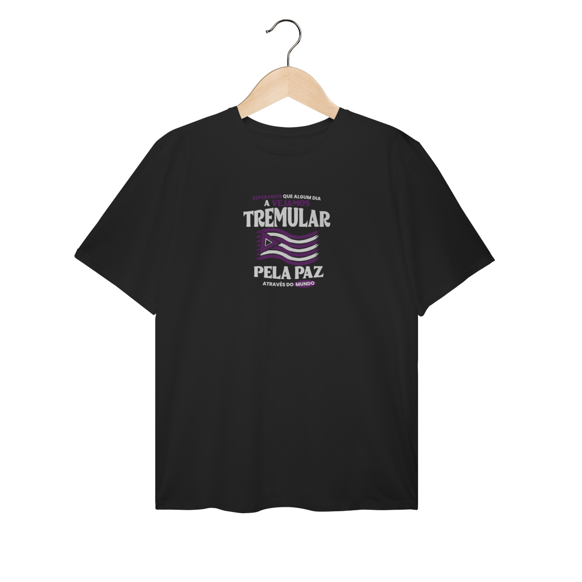 Nome do produto: Camiseta Plus Size Bandeira