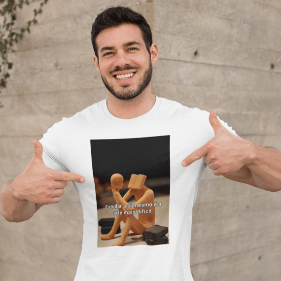 T-Shirt Quality - ESTUDAR A SI MESMO É A ARTE MAIS DIFÍCIL