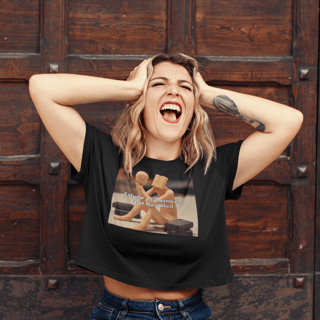 Nome do produto Camiseta Cropped - ESTUDAR A SI MESMO É A ARTE MAIS DIFÍCIL