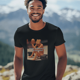 Nome do produto T-Shirt Quality - ESTUDAR A SI MESMO É A ARTE MAIS DIFÍCIL