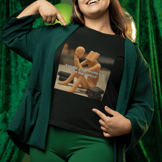 Nome do produto T-Shirt Quality - ESTUDAR A SI MESMO É A ARTE MAIS DIFÍCIL