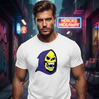 Nome do produto  Camiseta Skeletor -Risada Maligna 