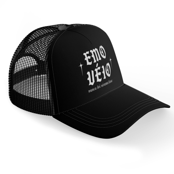 Boné com tela Emo Véio
