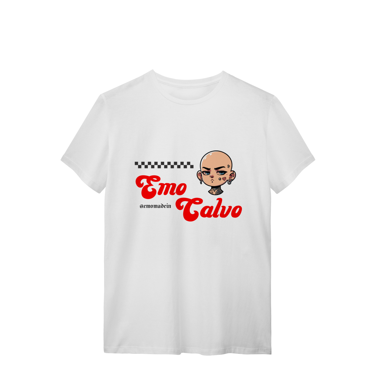 Nome do produto: Camiseta Emo Calvo