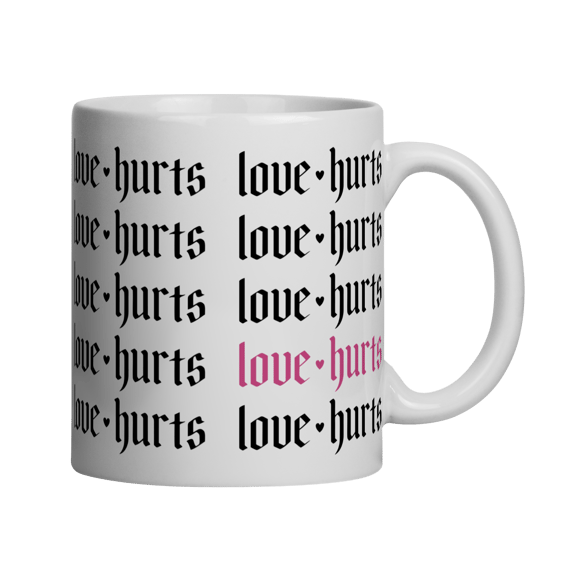 Caneca Love Hurts