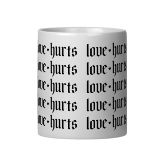 Nome do produto Caneca Love Hurts