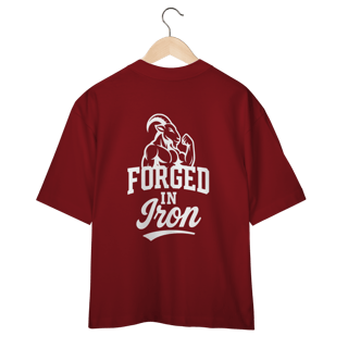 Oversized Forged in Iron Vermelha