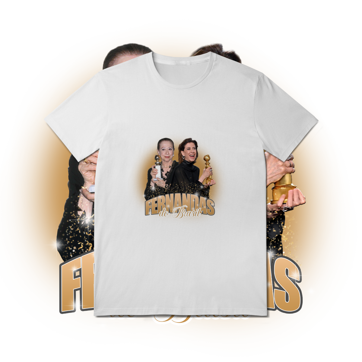 Nome do produto: Camiseta Fernanda Montenegro e Fernanda Torres