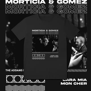 Nome do produto Camiseta Morticia & Gomez