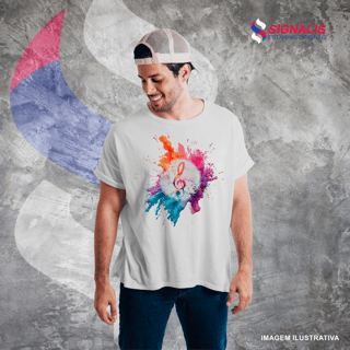 Nome do produto Camiseta Quality Clave de Sol Splash