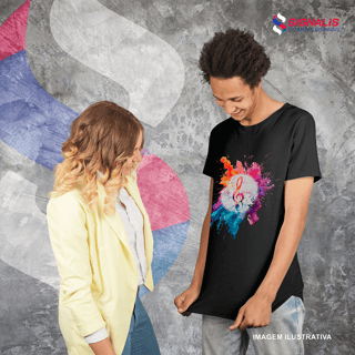 Nome do produto Camiseta Quality Clave de Sol Splash